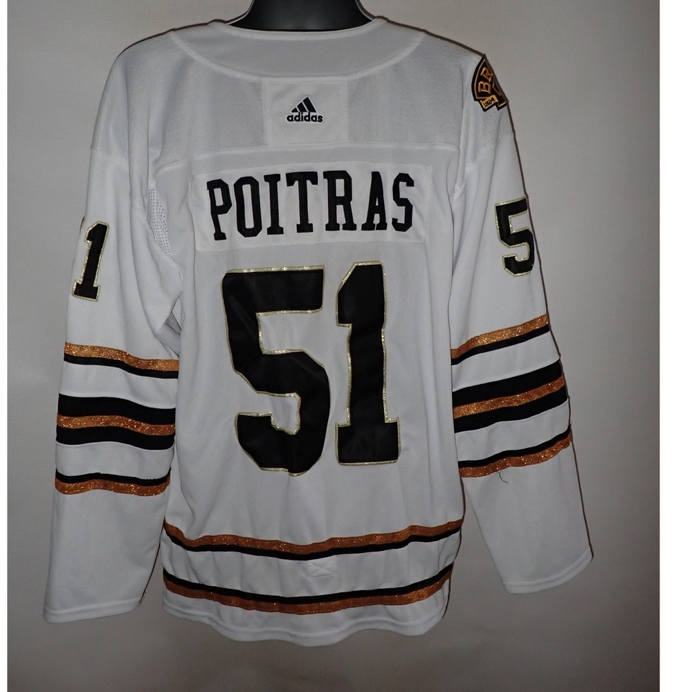 Adidas Men's Boston Bruins Matthew Poitras #51 Centennial Away Jersey 54 - Picture 5 of 8